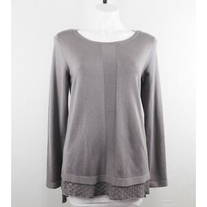 Cyrus Women Sweater, Size S, Gray, 72%‎ Rayon, 28% Nylon